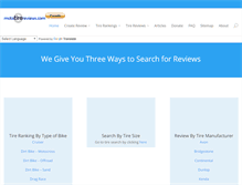 Tablet Screenshot of mototirereviews.com
